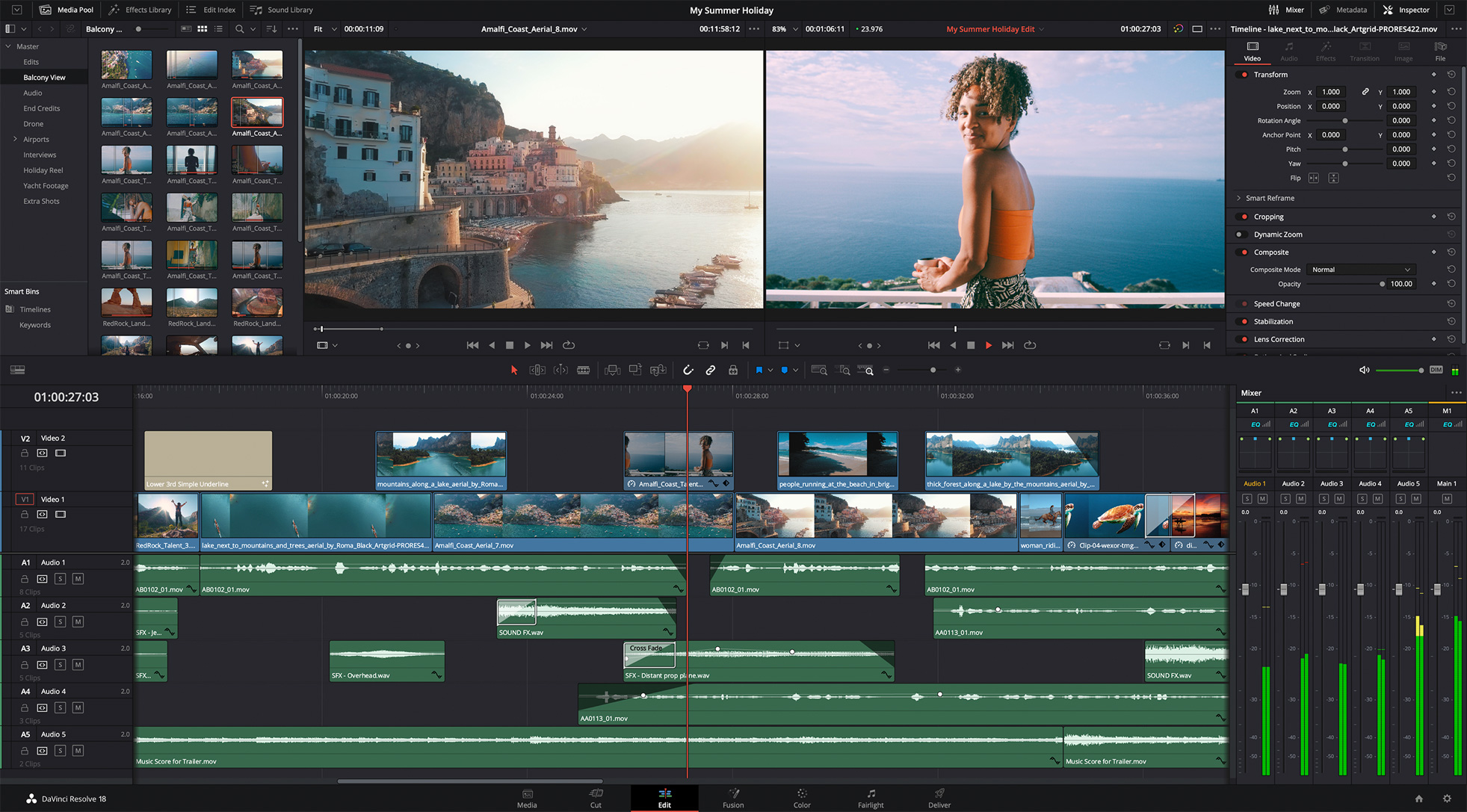 DaVinci Resolve edit