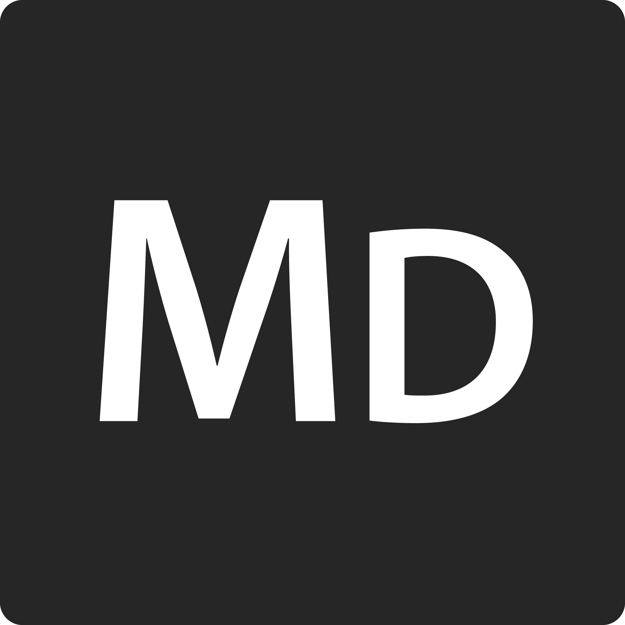 MD Logo #262626 MD Logo #262626